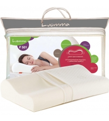 Подушка с эффектом памяти LumF-501. 35х56 см. Валики 10 и 12 см